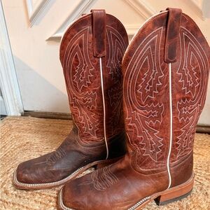 Men's Brown Leather Cowboy Boots
